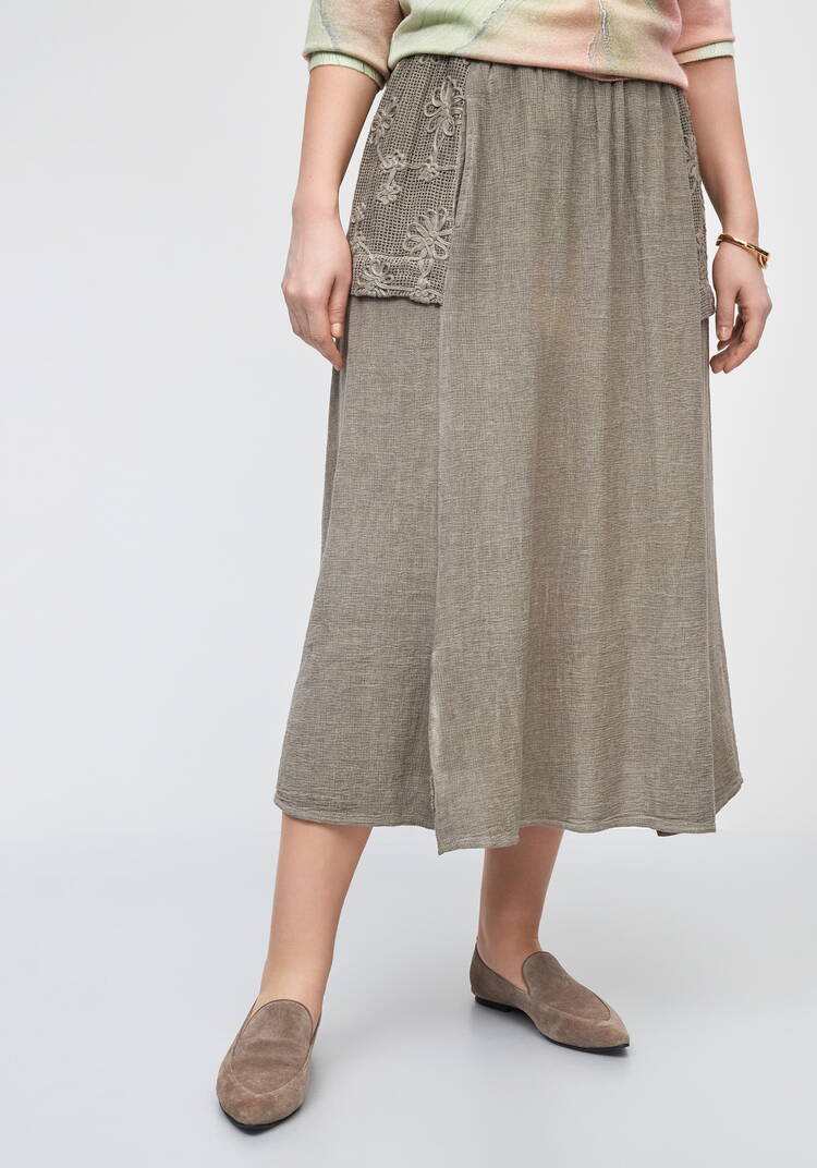 Юбка с фактурными карманами шир.  750, рис. 8