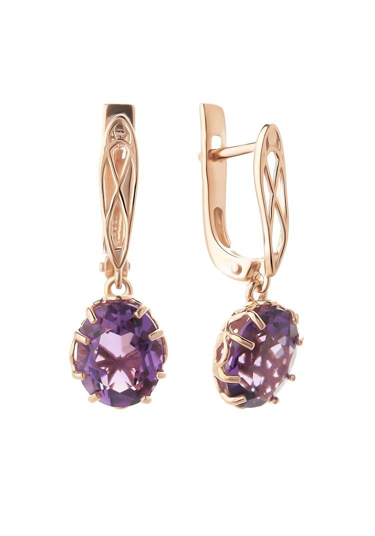 Серебряные серьги  Лилея шир.  750, рис. 2