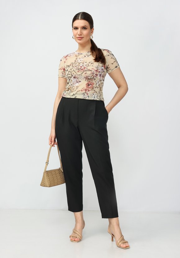 Брюки со складками по переду Адилин шир.  580, рис. 7