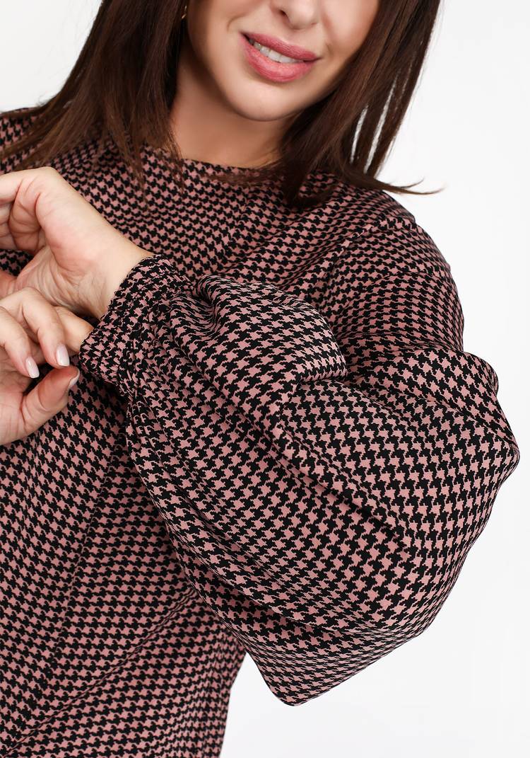 Блуза с принтом и молнией сзади шир.  750, рис. 4