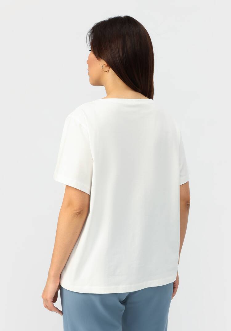 Футболка с дизайнерским принтом шир.  750, рис. 3