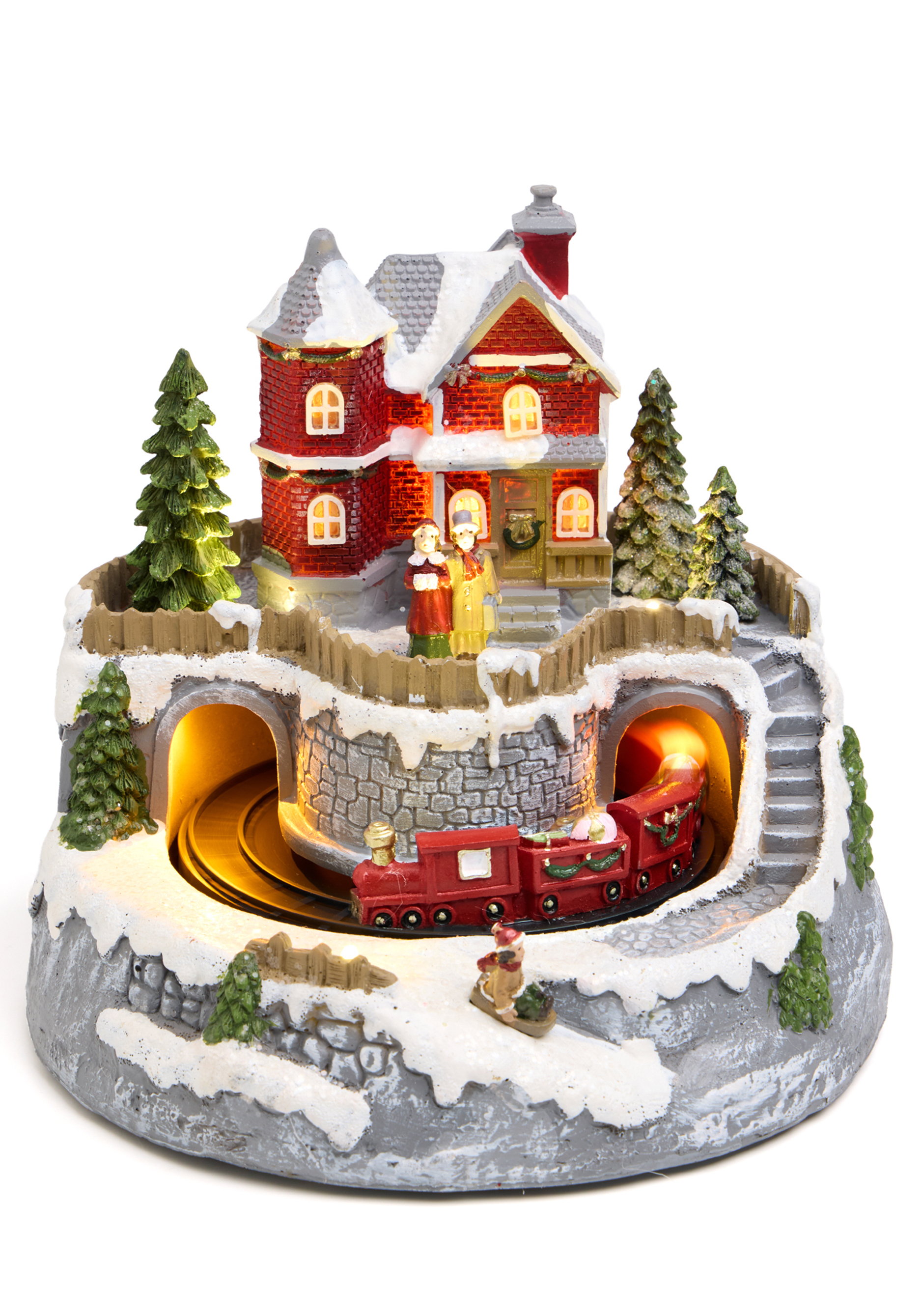 

Фигурка "Городок" с музыкой и подсветкой, Серый