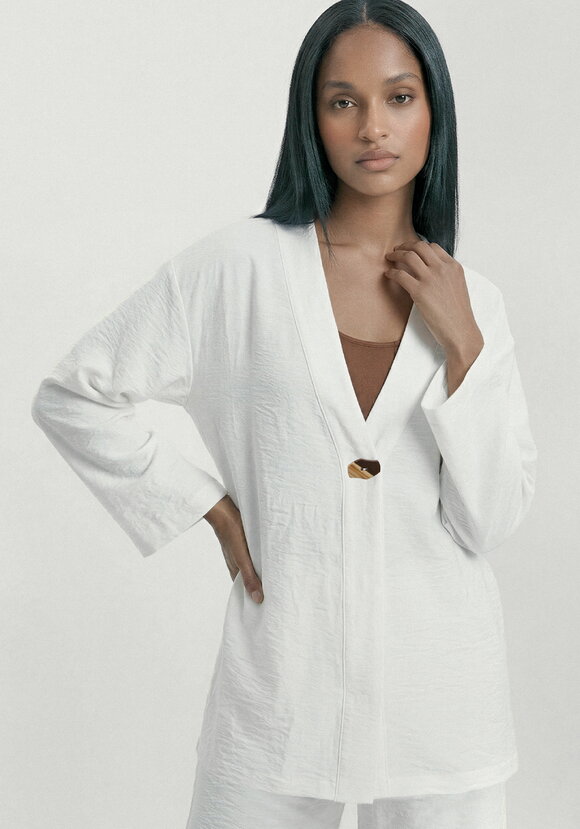 Жакет свободного кроя на пуговице Агата шир.  580, рис. 8