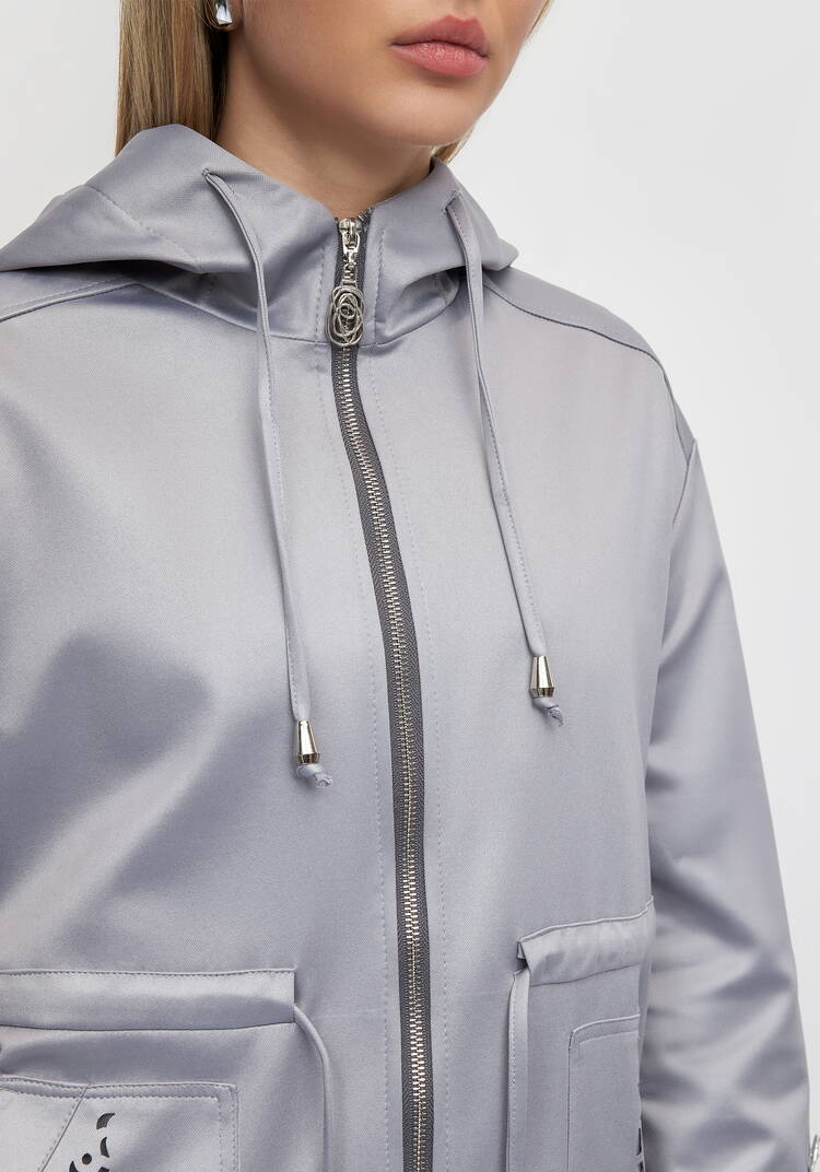 Ветровка с ажурным узором на карманах шир.  750, рис. 8