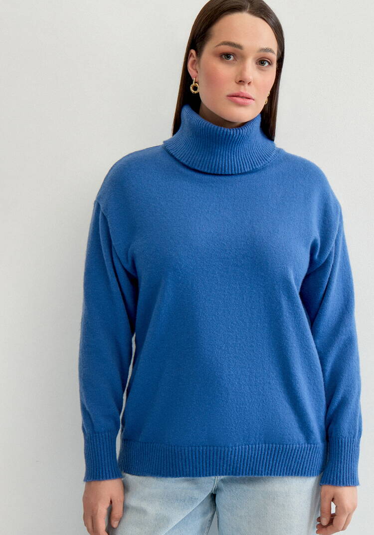 Свитер с объемным воротом шир.  750, рис. 27