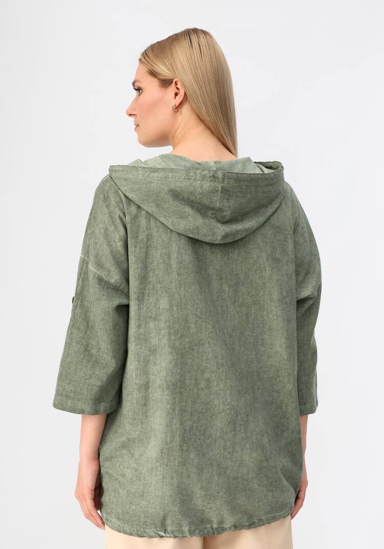 Блуза с капюшоном Милена шир.  750, рис. 8