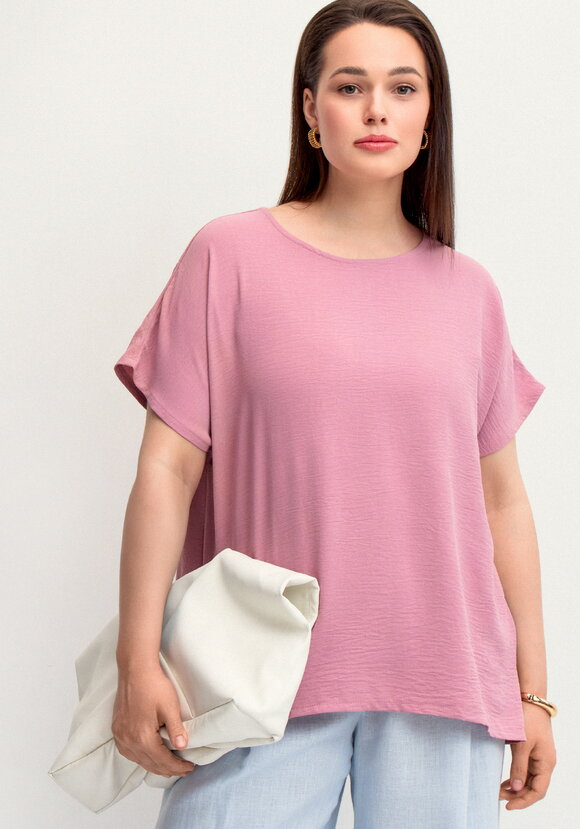 Блуза с круглой горловиной и разрезами шир.  580, рис. 20