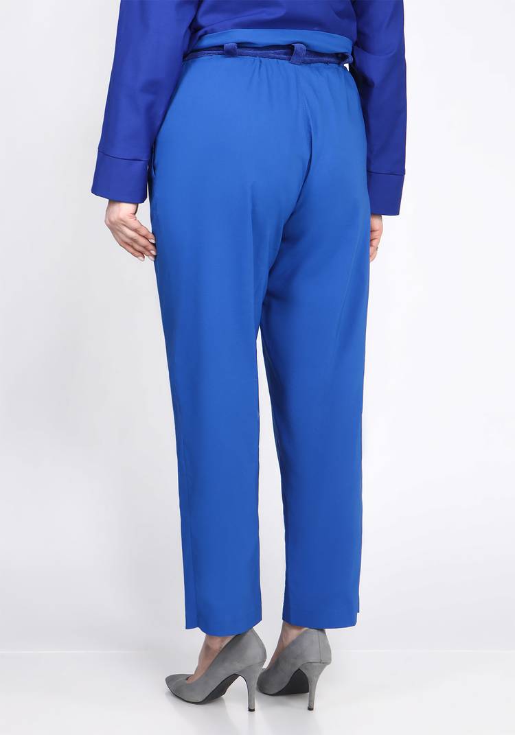 Брюки свободные с декоративным поясом шир.  750, рис. 6