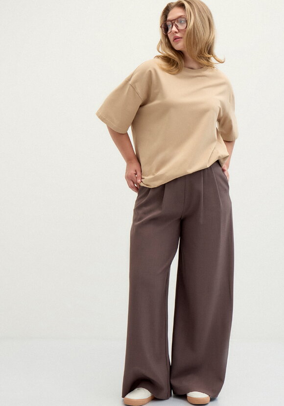 Брюки-палаццо со складками на талии шир.  580, рис. 6