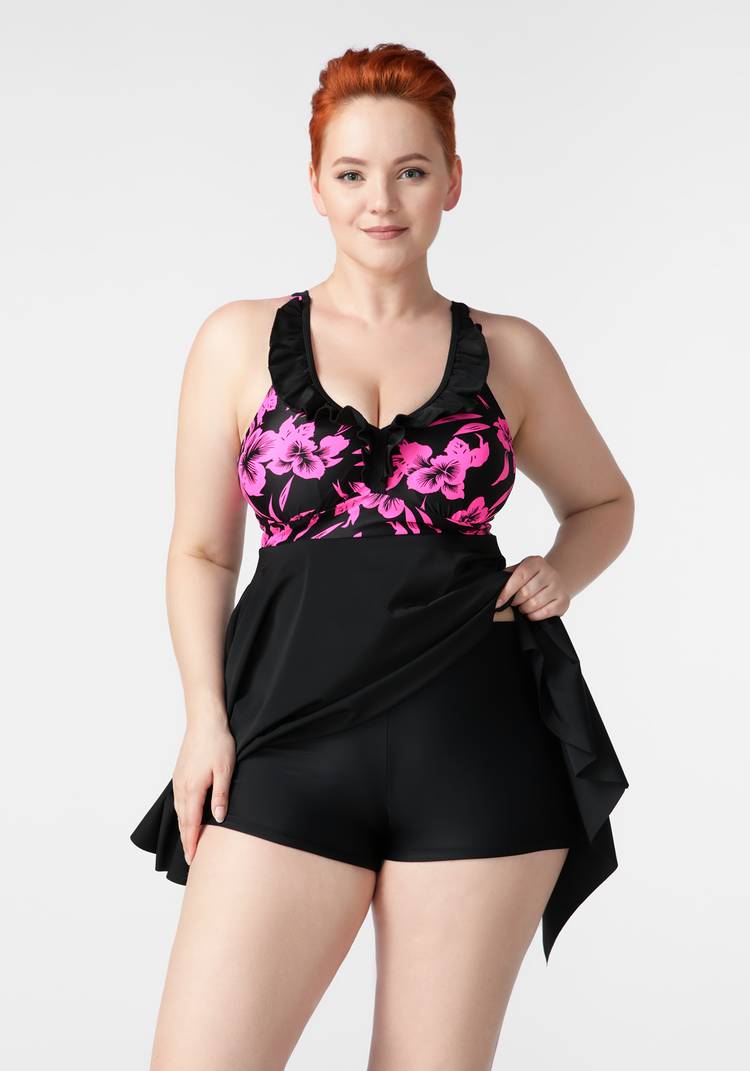 Купальник раздельный: шорты + топ шир.  750, рис. 20