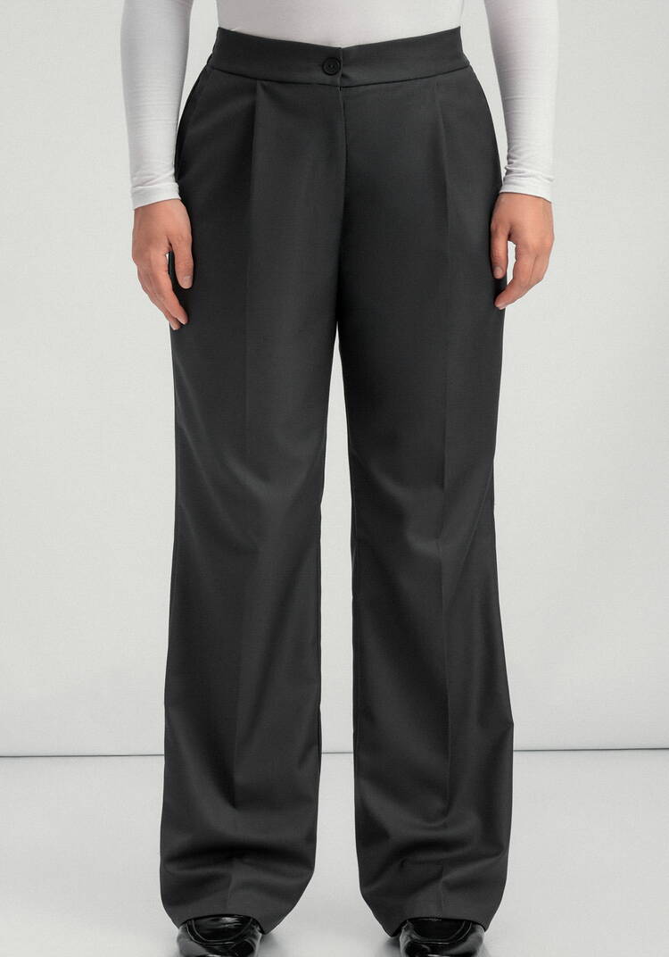 Брюки со стрелками и резинкой по поясу шир.  750, рис. 4