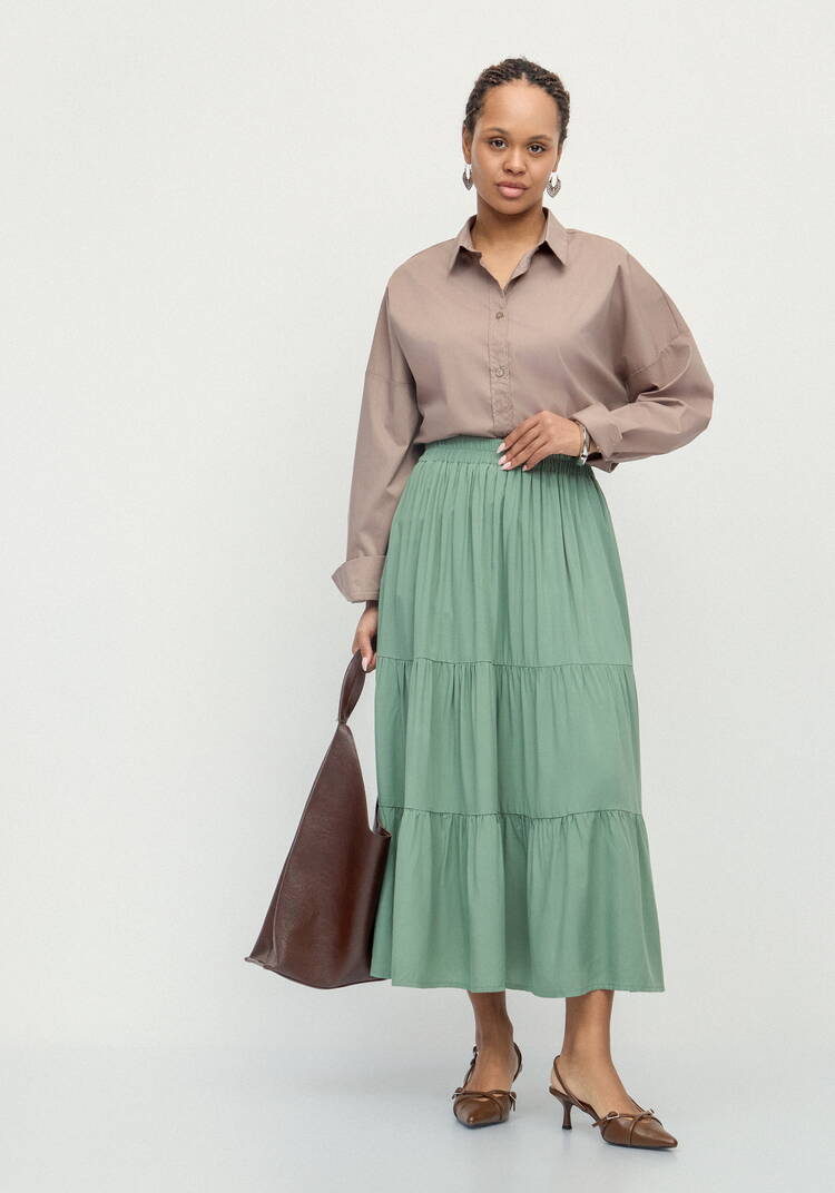 Юбка ярусная из штапеля шир.  750, рис. 15