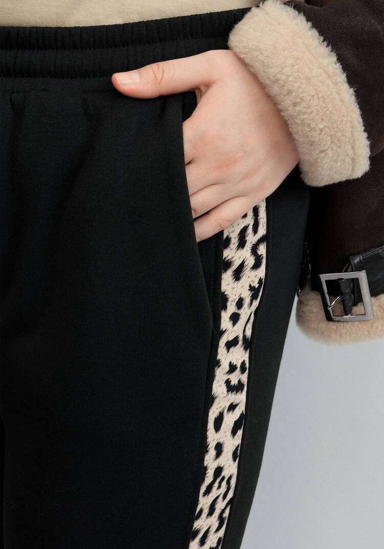 Брюки с леопардовыми лампасами шир.  750, рис. 5