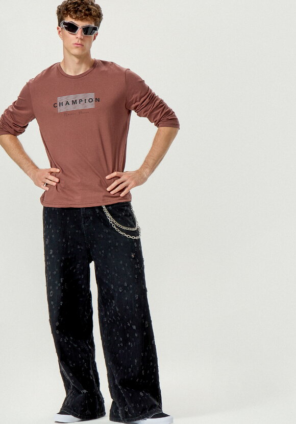 Лонгсливы с лаконичным принтом, 2 шт. шир.  580, рис. 43