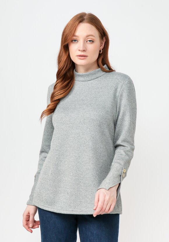 Водолазка в рубчик с люрексом шир.  580, рис. 19