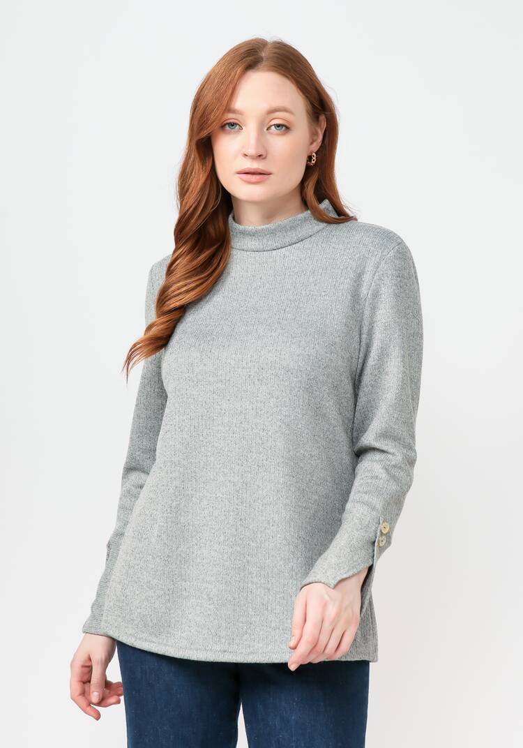 Водолазка в рубчик с люрексом шир.  750, рис. 19