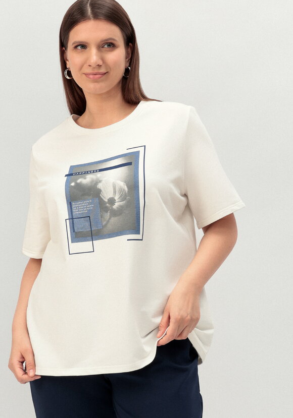 Комплект брючный с принтом на футболке шир.  580, рис. 2