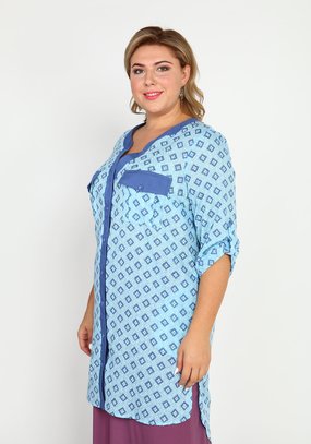 Туника с накладными клапанами на груди