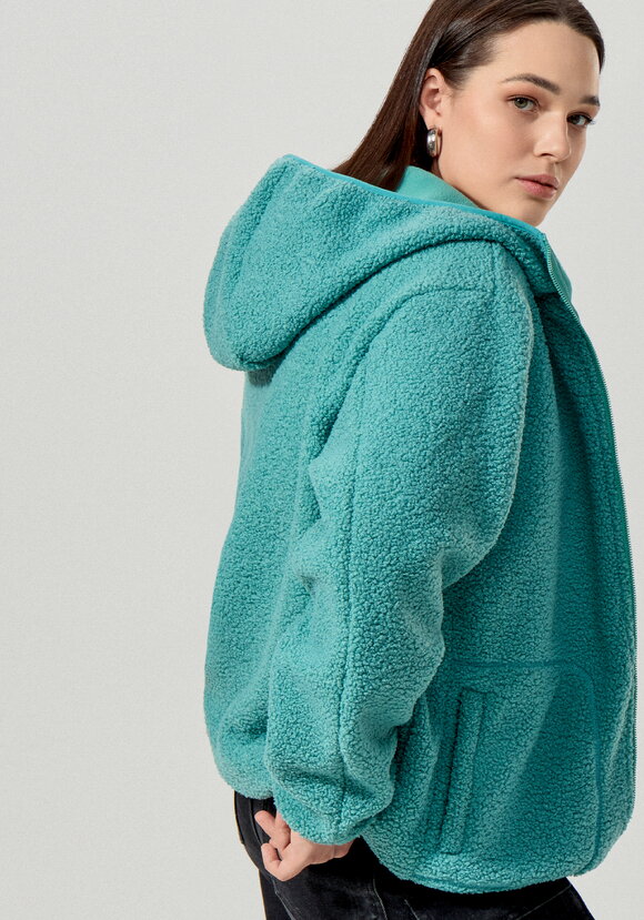 Куртка в стиле тедди с капюшоном шир.  580, рис. 16