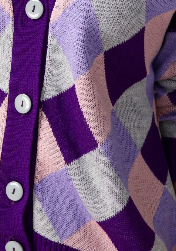 Кардиган Яркие ромбы шир.  580, рис. 28