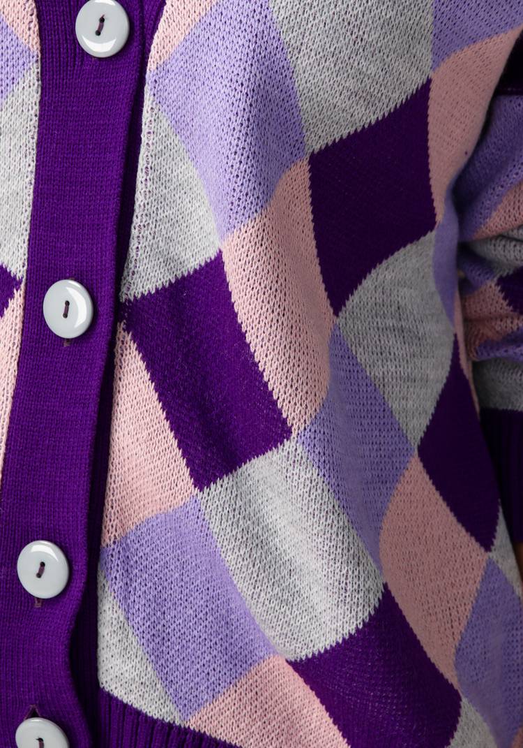 Кардиган Яркие ромбы шир.  750, рис. 28