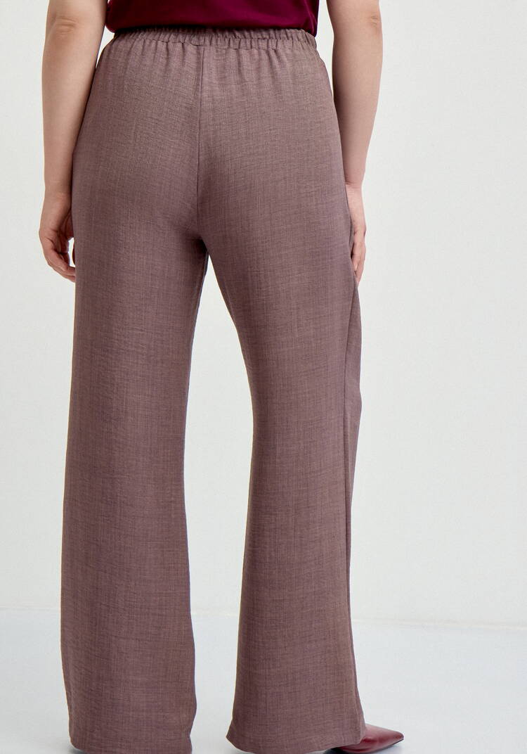 Брюки прямые свободные на резинке шир.  750, рис. 11