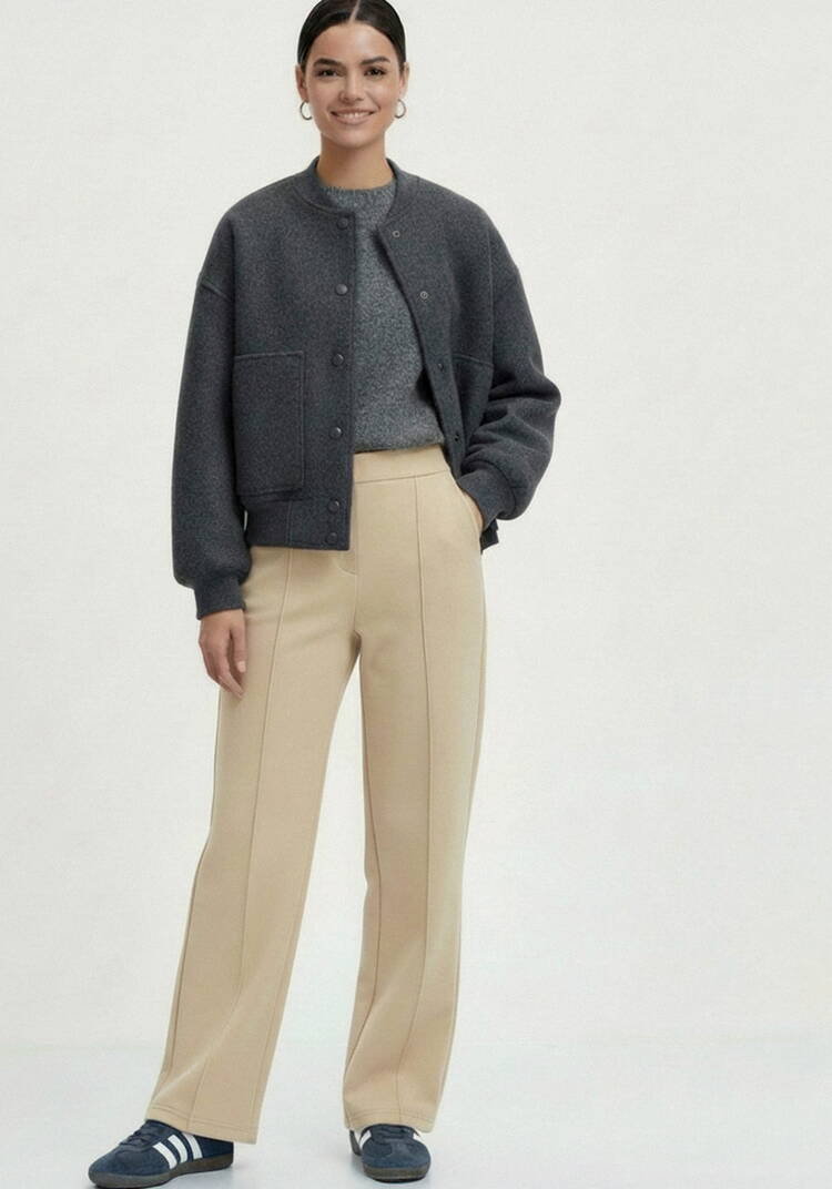 Брюки прямые cо стрелками шир.  750, рис. 17