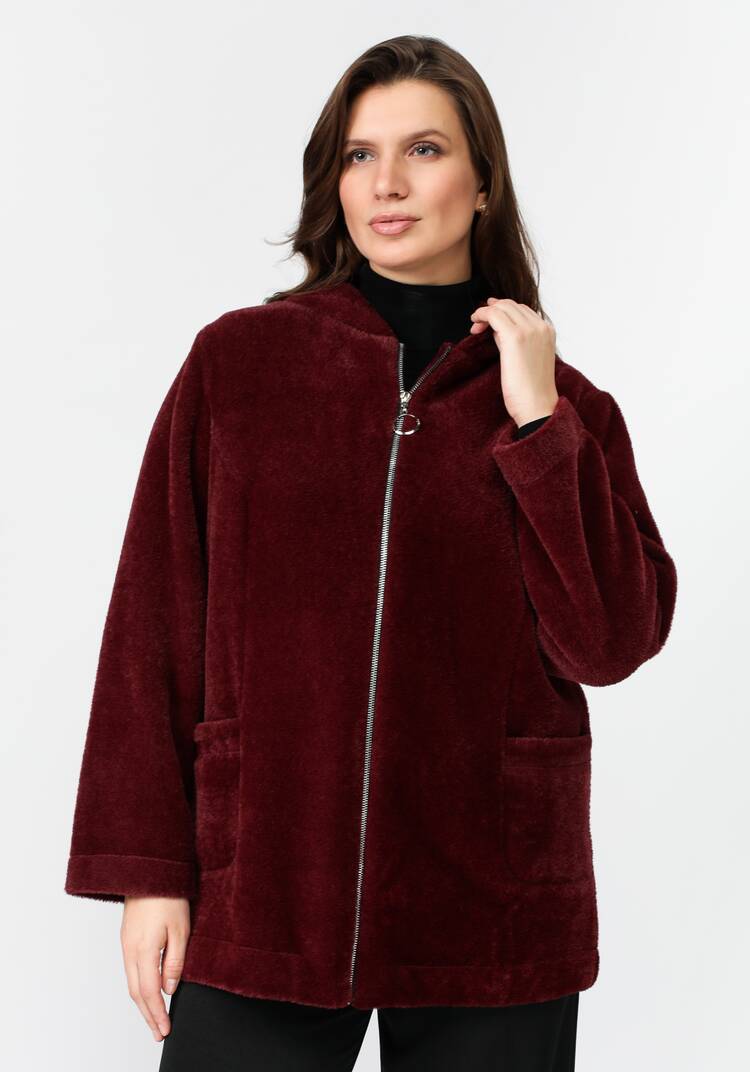 Толстовка плюшевая на молнии с капюшоном шир.  750, рис. 21