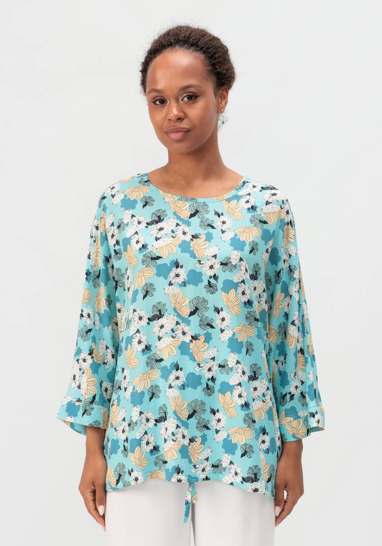 Блуза с принтом Валенсия шир.  750, рис. 9