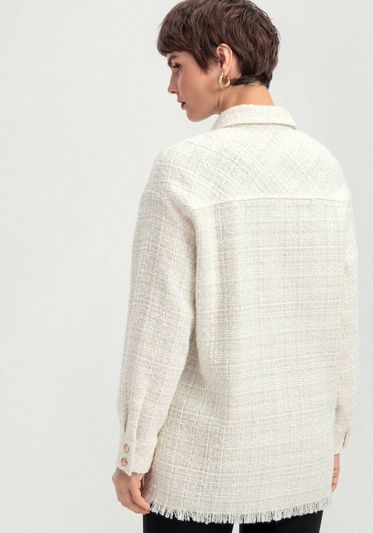 Жакет твидовый с фактурной нитью шир.  750, рис. 13