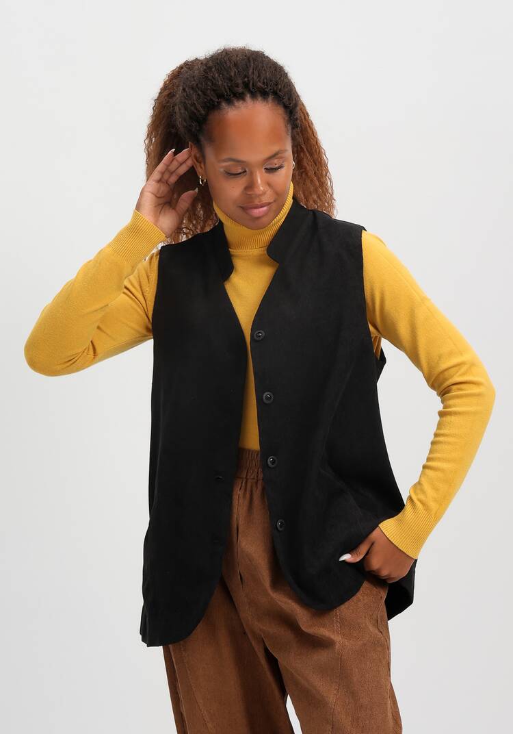 Жилет из вельвета с карманами шир.  750, рис. 7