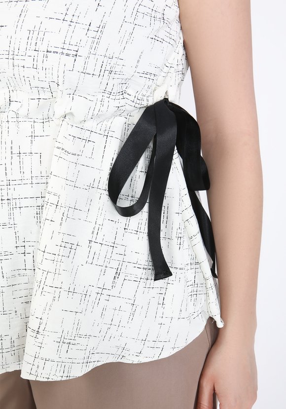 Блуза на кулиске прямого силуэта шир.  580, рис. 7