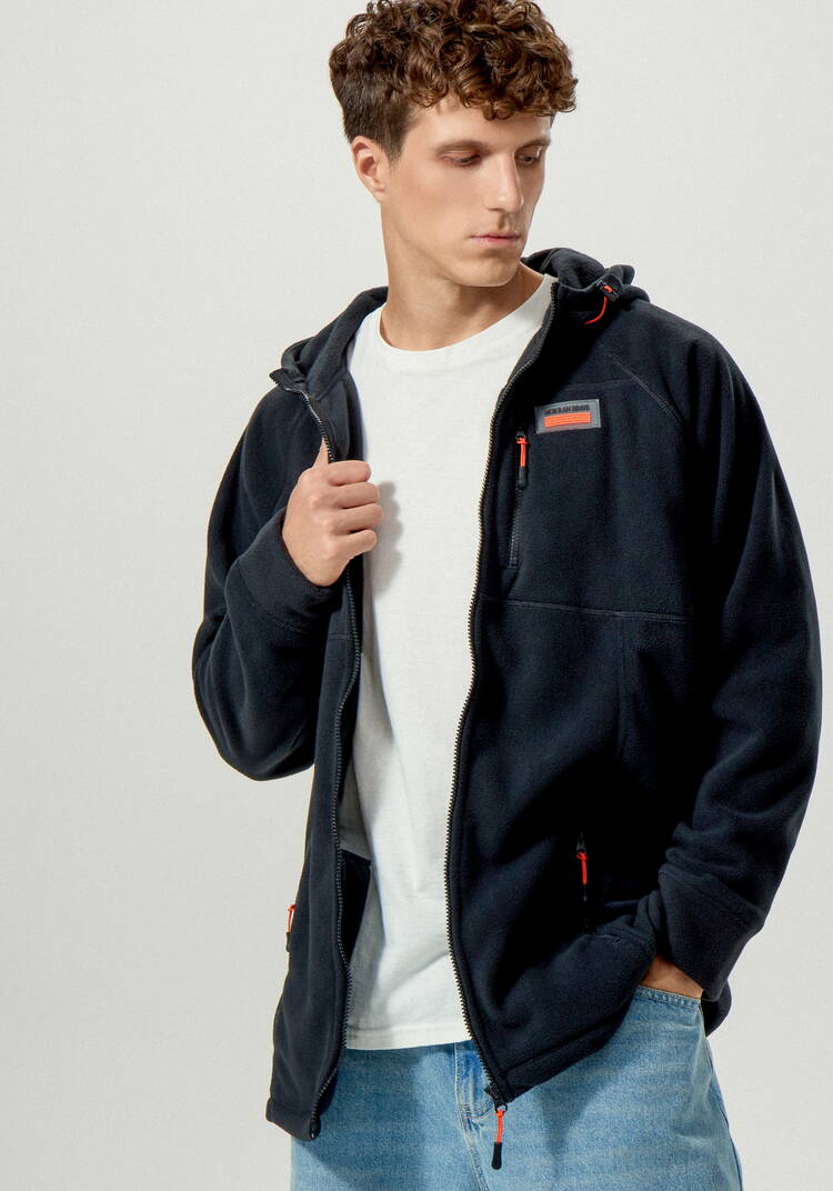 Толстовка с капюшоном и карманами на молнии шир.  750, рис. 9