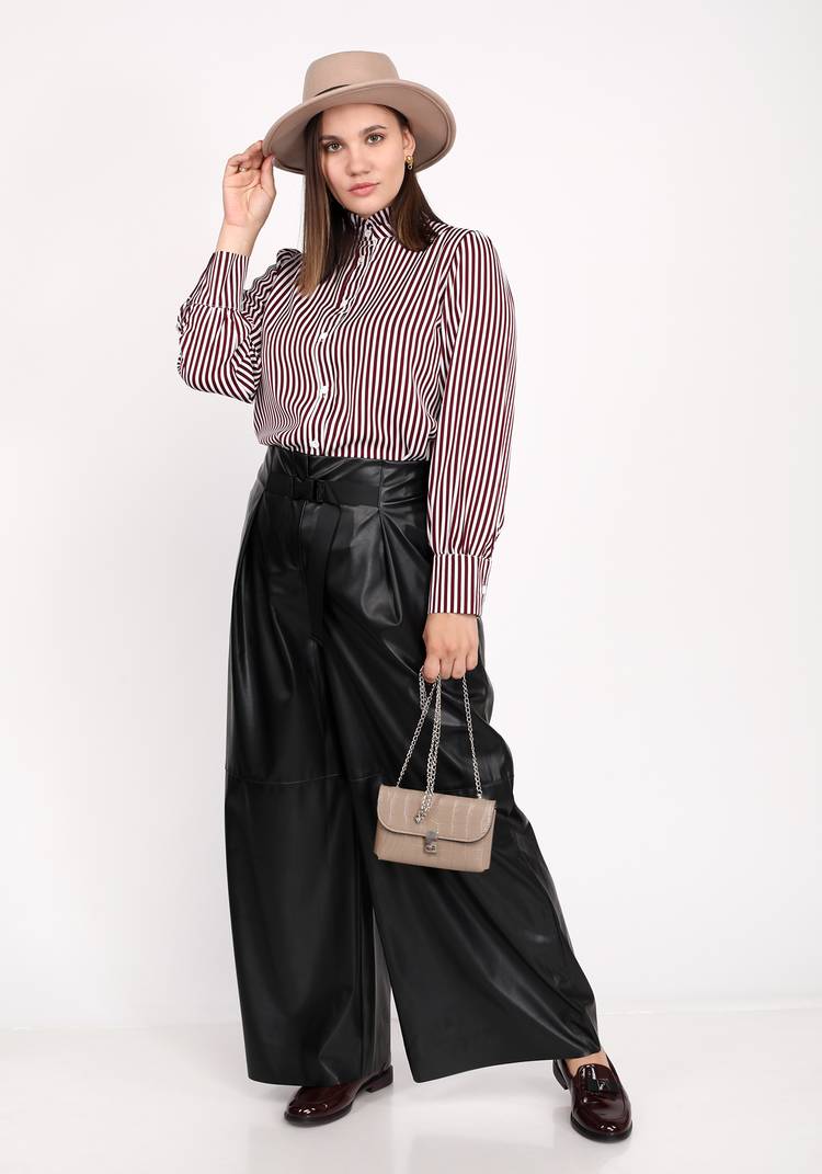 Блуза с эффектным воротником-стойка шир.  750, рис. 7