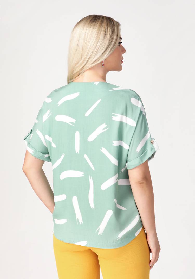 Блуза прямого кроя Приятные мгновения шир.  750, рис. 7