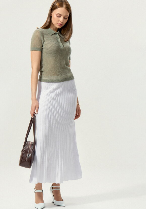 Юбка плиссе длины миди шир.  580, рис. 15