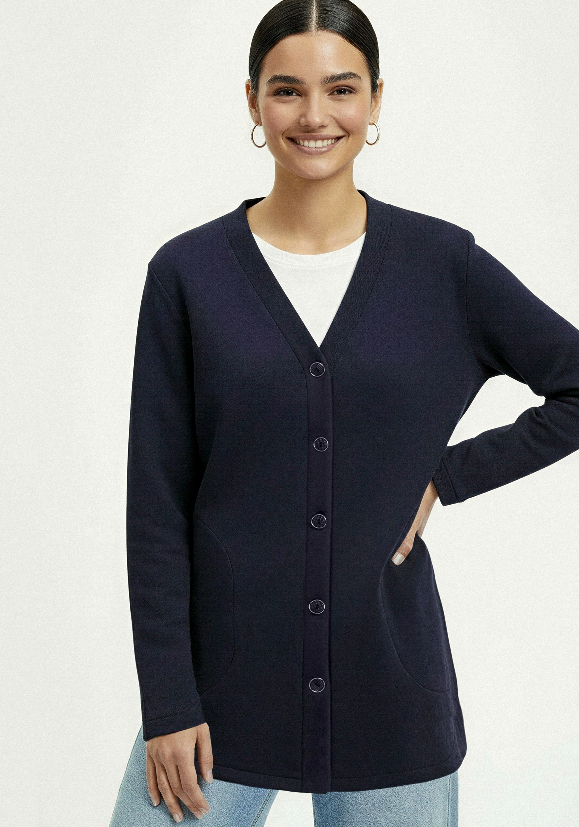 Кардиган на пуговицах утепленный 4799₽