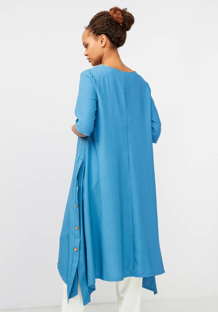 Удлиненная туника с разрезами шир.  750, рис. 15