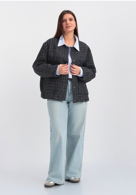 Твидовый бомбер шир.  580, рис. 10