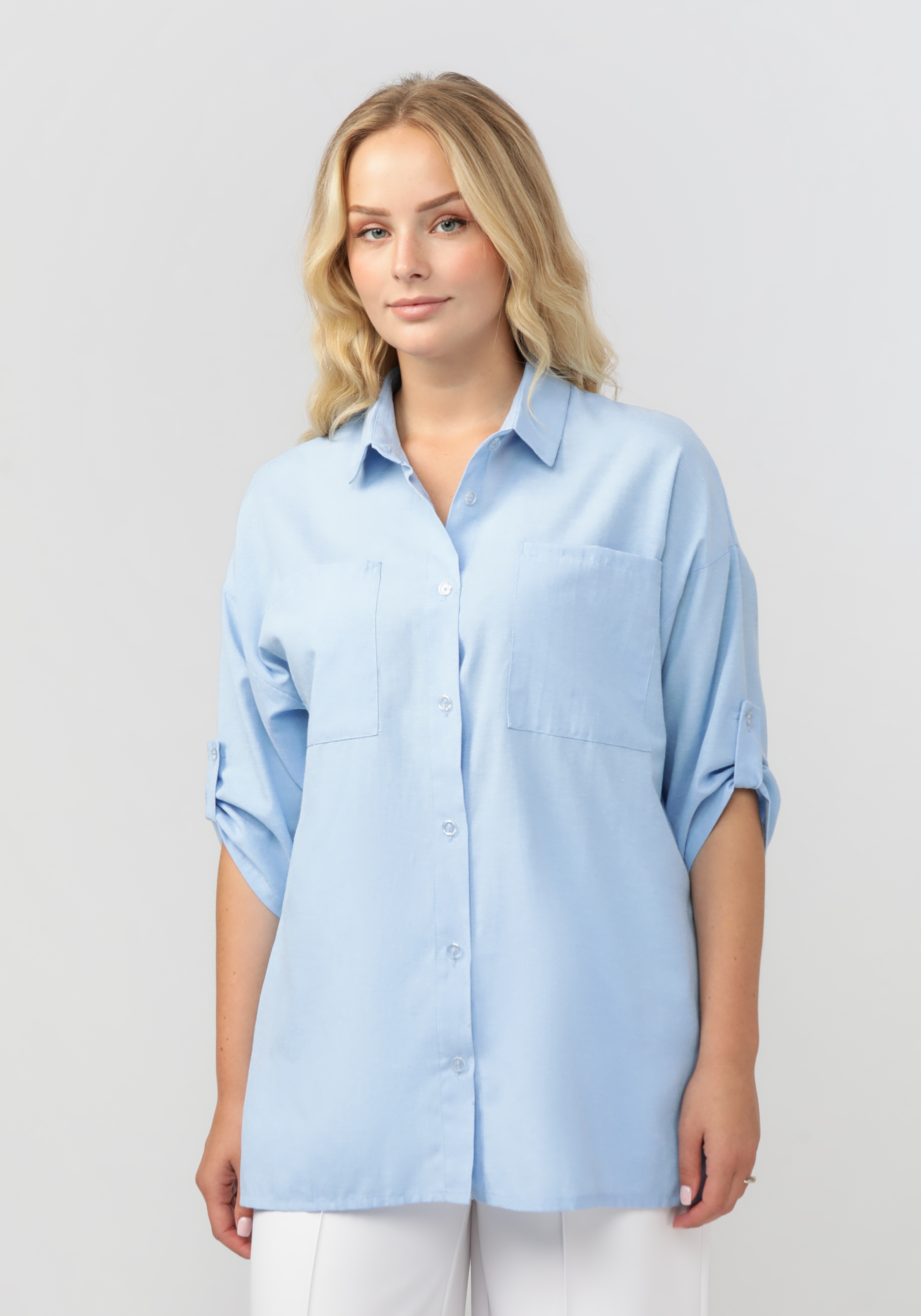 Рубашка "Несса" Vittori Vi, размер 58, цвет голубой - фото 9