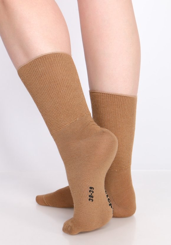 Носки на полную ногу из верблюжьей шерсти шир.  580, рис. 2