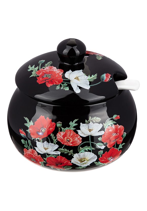 Набор Маки: банка с ложкой + масленка шир.  580, рис. 1