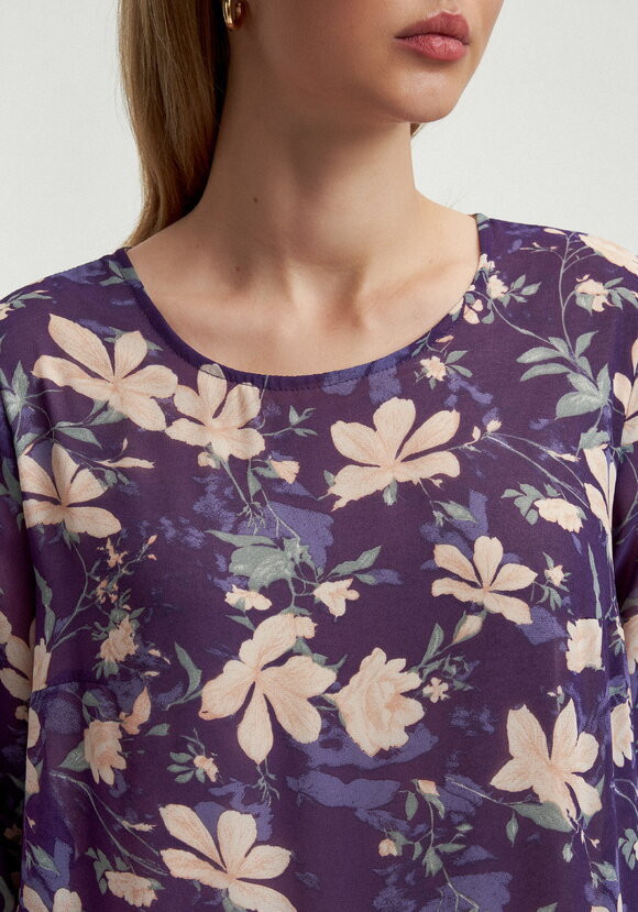Платье свободного кроя с принтом цветок шир.  580, рис. 21