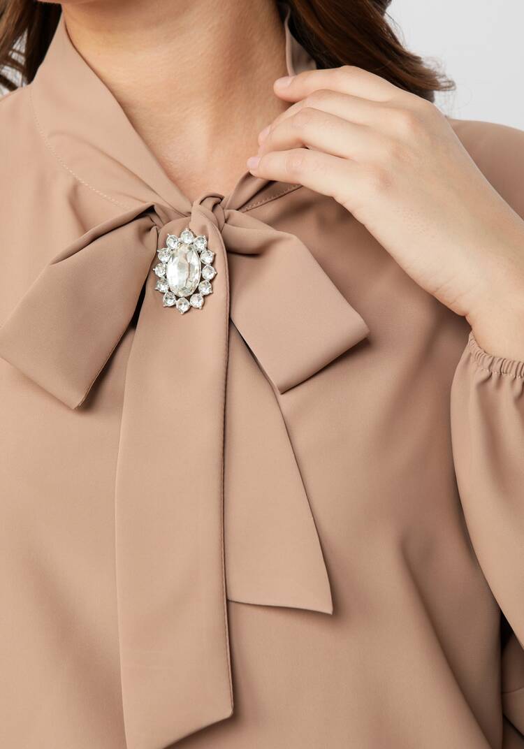 Блуза с брошкой шир.  750, рис. 22