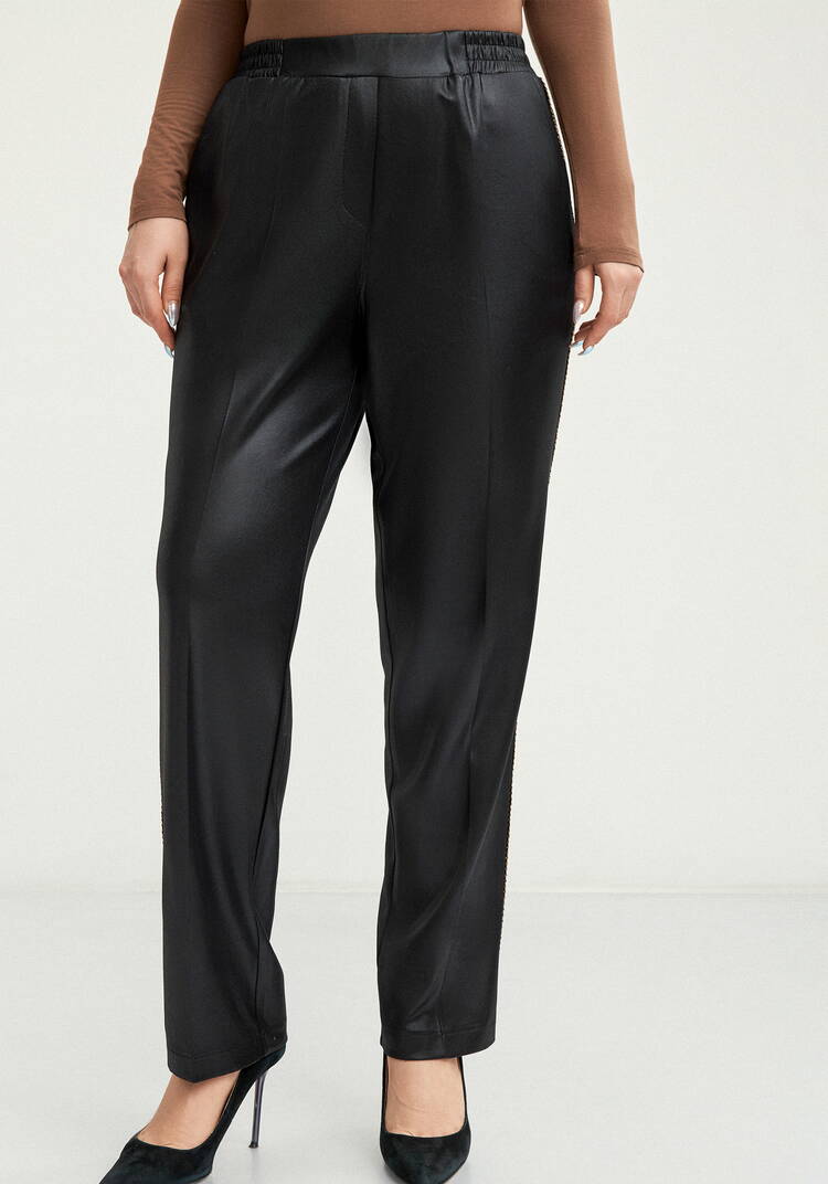 Брюки прямые с кантами по бокам шир.  750, рис. 4