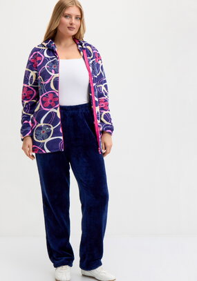 Брюки из велсофта на эластичной ленте