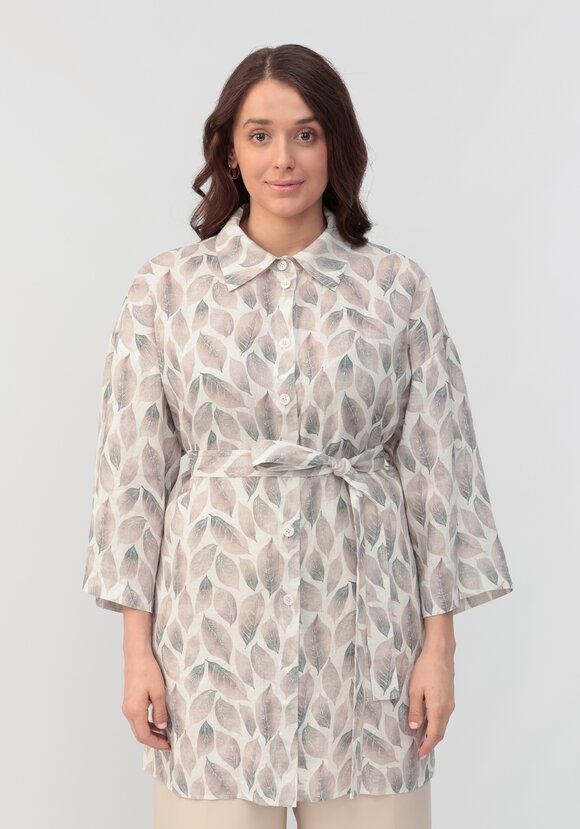 Рубашка удлиненная на поясе шир.  580, рис. 4