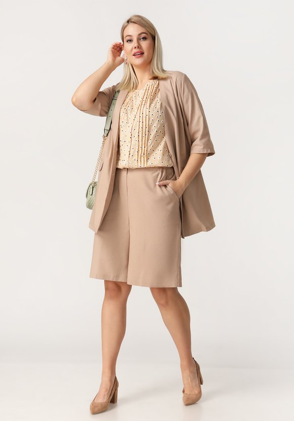 Жакет с карманами свободного кроя шир.  580, рис. 3