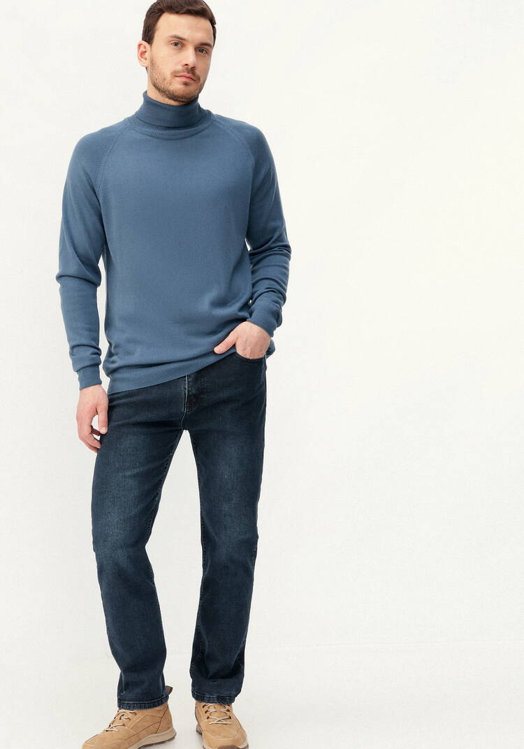 Джемпер вязаный с высокой горловиной шир.  750, рис. 9