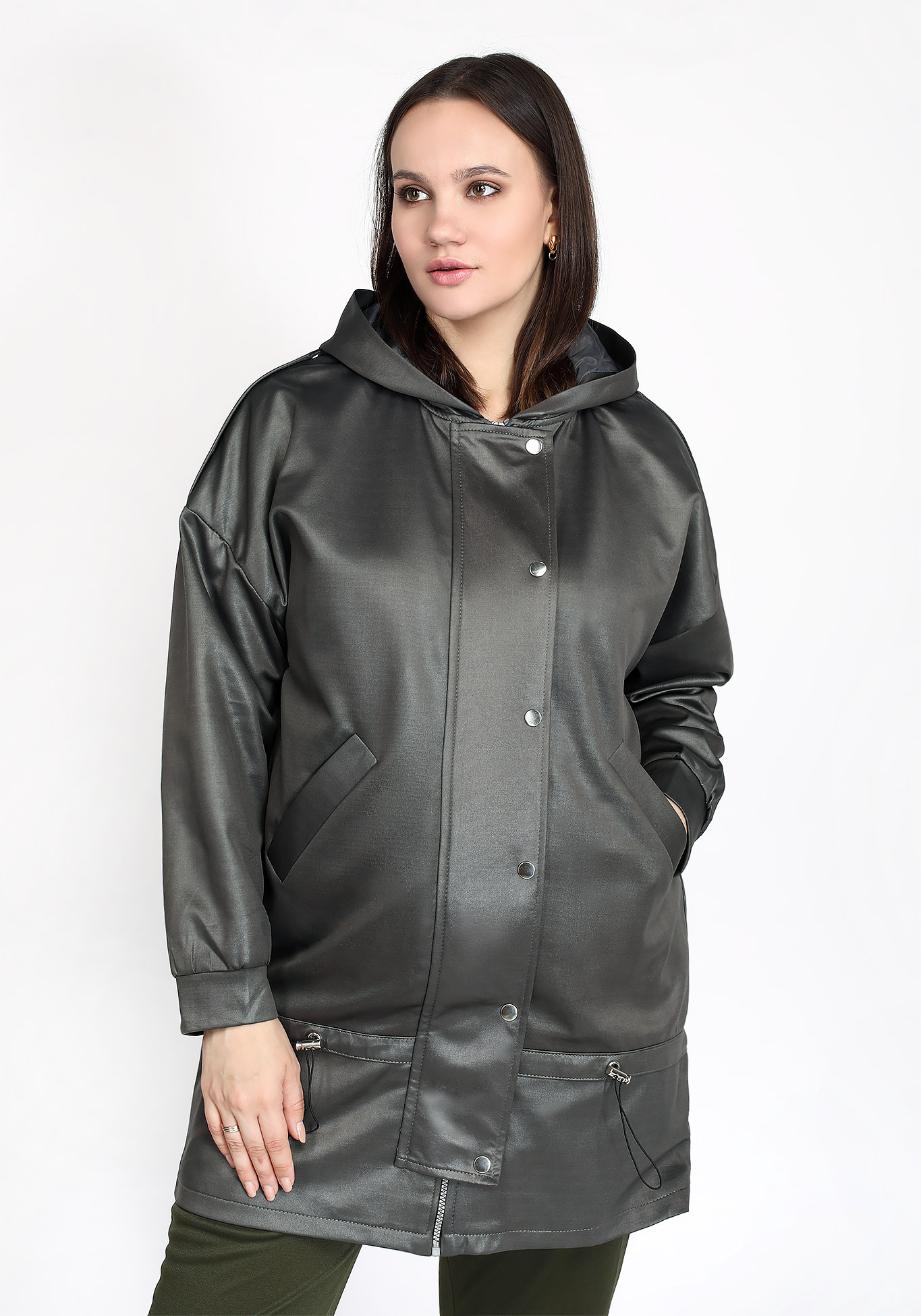 Куртка "Мелодия дождя" Bella signora, размер 58, цвет красный - фото 5